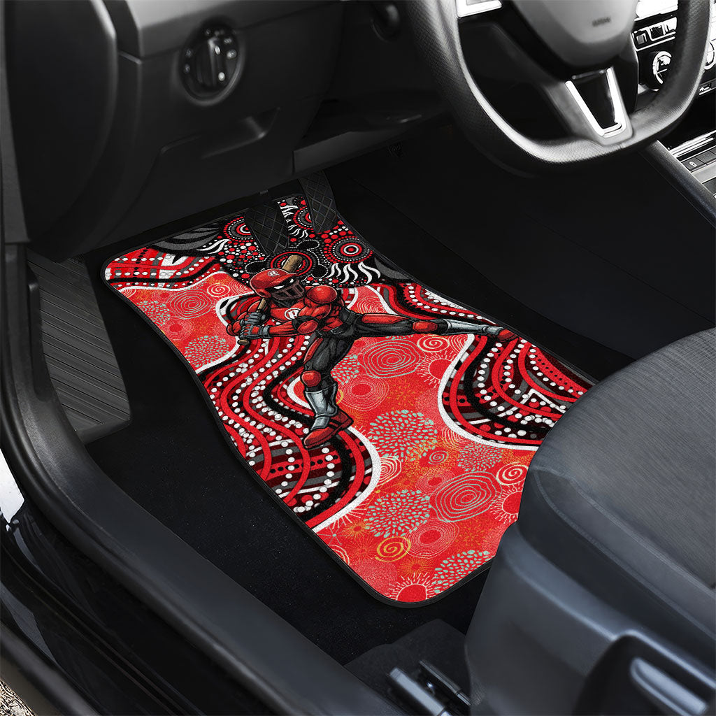 Melbourne Renegades Car Mats Indigenous Dot Art Superhero Batter Tribal Pattern