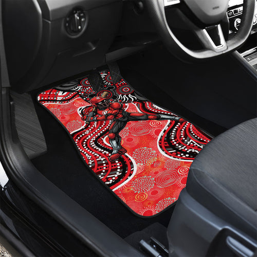Melbourne Renegades Car Mats Indigenous Dot Art Superhero Batter Tribal Pattern