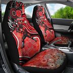 Melbourne Renegades Car Seat Cover Indigenous Dot Art Superhero Batter Tribal Pattern