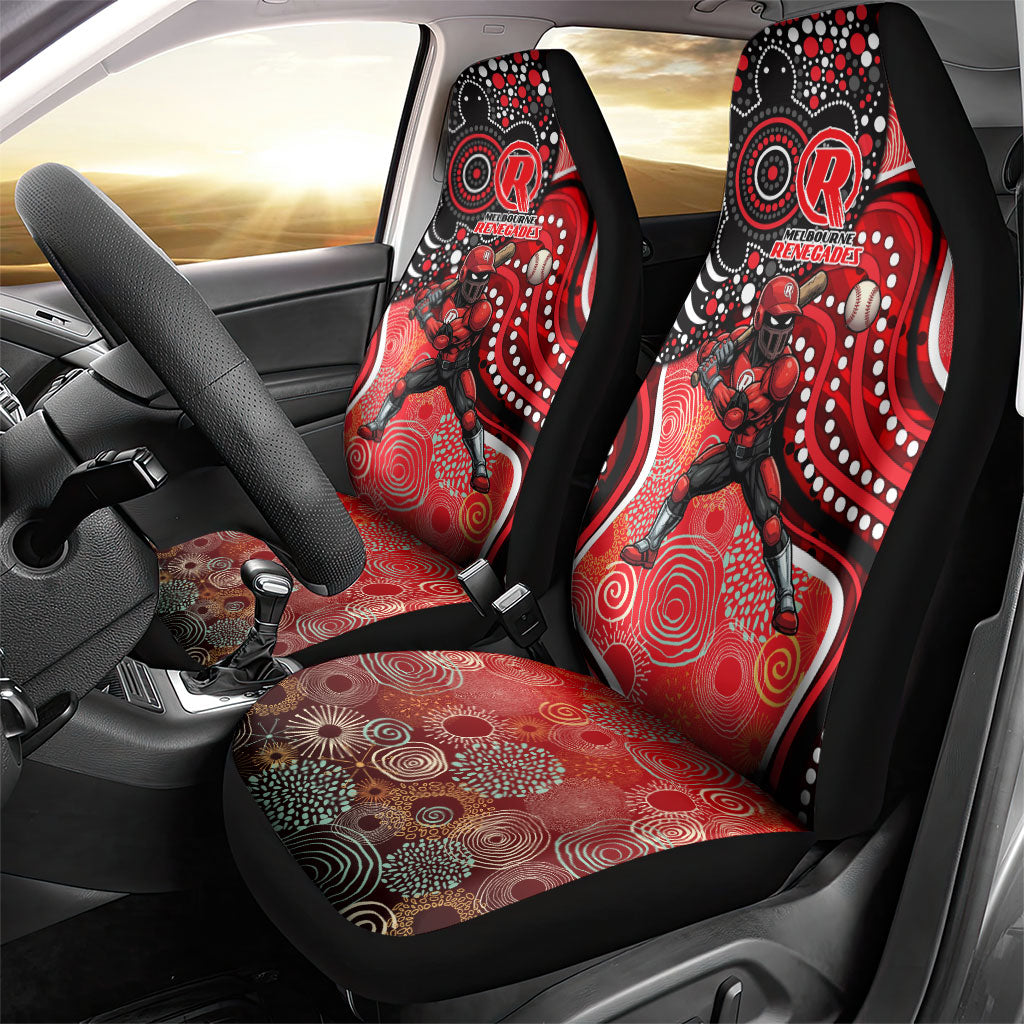Melbourne Renegades Car Seat Cover Indigenous Dot Art Superhero Batter Tribal Pattern