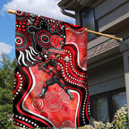 Melbourne Renegades Garden Flag Indigenous Dot Art Superhero Batter Tribal Pattern