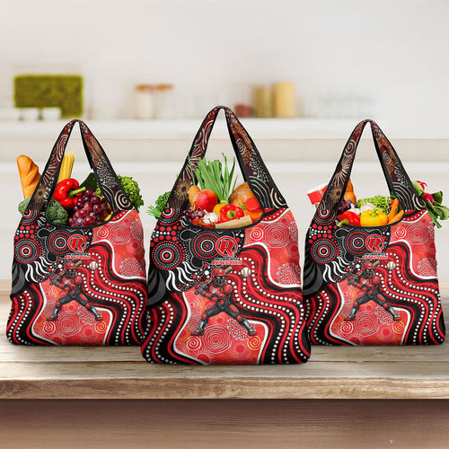 Melbourne Renegades Grocery Bag Indigenous Dot Art Superhero Batter Tribal Pattern