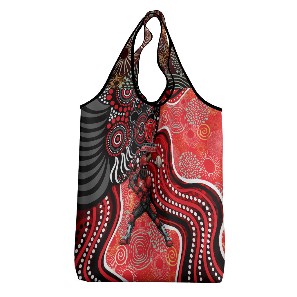 Melbourne Renegades Grocery Bag Indigenous Dot Art Superhero Batter Tribal Pattern