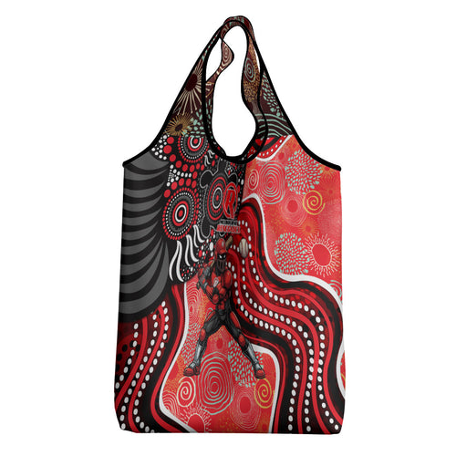 Melbourne Renegades Grocery Bag Indigenous Dot Art Superhero Batter Tribal Pattern