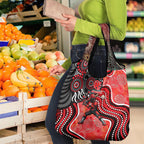 Melbourne Renegades Grocery Bag Indigenous Dot Art Superhero Batter Tribal Pattern