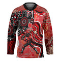 Melbourne Renegades Hockey Jersey Indigenous Dot Art Superhero Batter Tribal Pattern