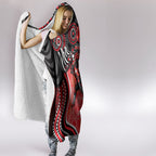 Melbourne Renegades Hooded Blanket Indigenous Dot Art Superhero Batter Tribal Pattern