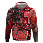 Melbourne Renegades Hoodie Indigenous Dot Art Superhero Batter Tribal Pattern