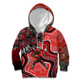 Melbourne Renegades Kid Hoodie Indigenous Dot Art Superhero Batter Tribal Pattern