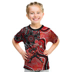 Melbourne Renegades Kid T Shirt Indigenous Dot Art Superhero Batter Tribal Pattern