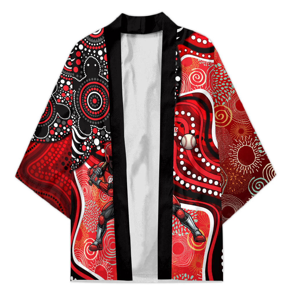 Melbourne Renegades Kimono Indigenous Dot Art Superhero Batter Tribal Pattern