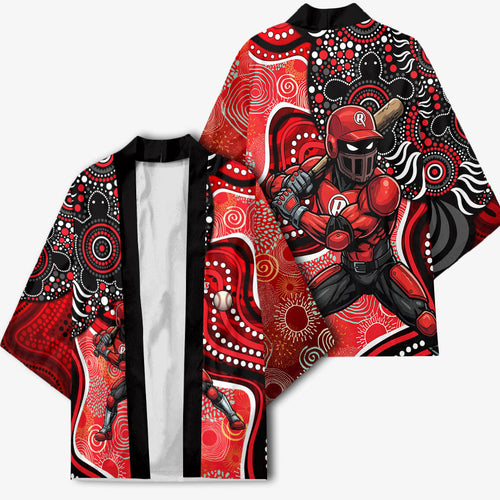 Melbourne Renegades Kimono Indigenous Dot Art Superhero Batter Tribal Pattern