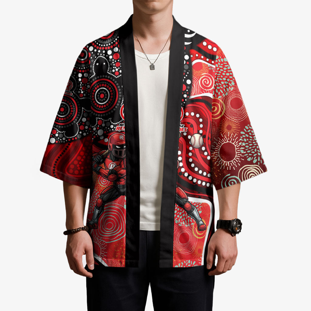 Melbourne Renegades Kimono Indigenous Dot Art Superhero Batter Tribal Pattern