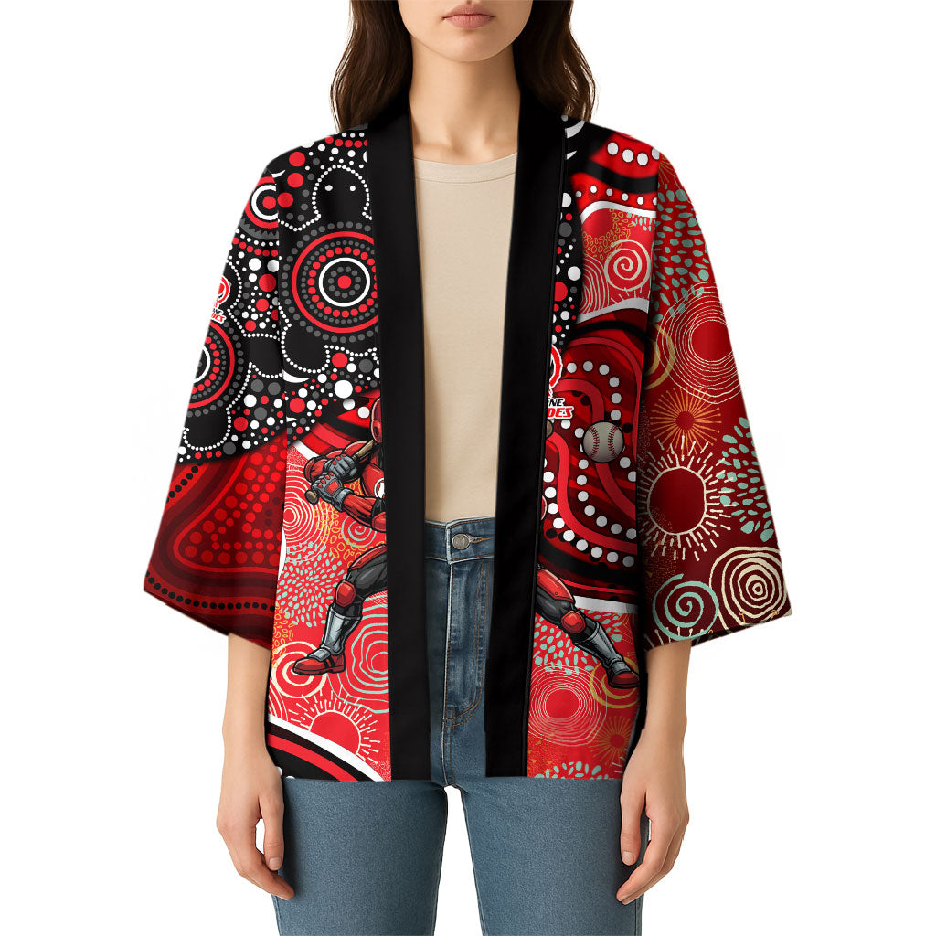 Melbourne Renegades Kimono Indigenous Dot Art Superhero Batter Tribal Pattern