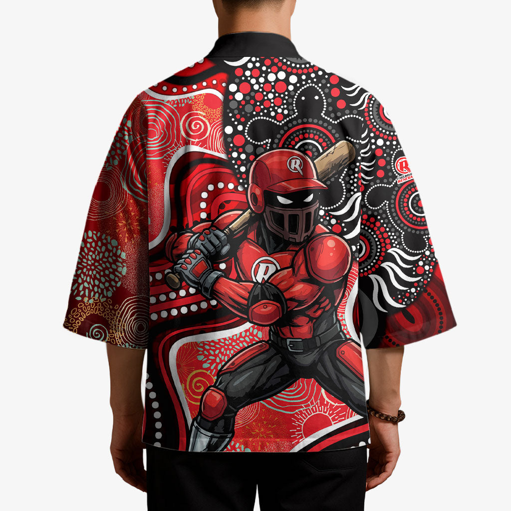 Melbourne Renegades Kimono Indigenous Dot Art Superhero Batter Tribal Pattern