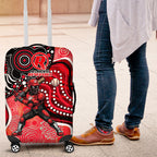 Melbourne Renegades Luggage Cover Indigenous Dot Art Superhero Batter Tribal Pattern