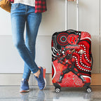 Melbourne Renegades Luggage Cover Indigenous Dot Art Superhero Batter Tribal Pattern