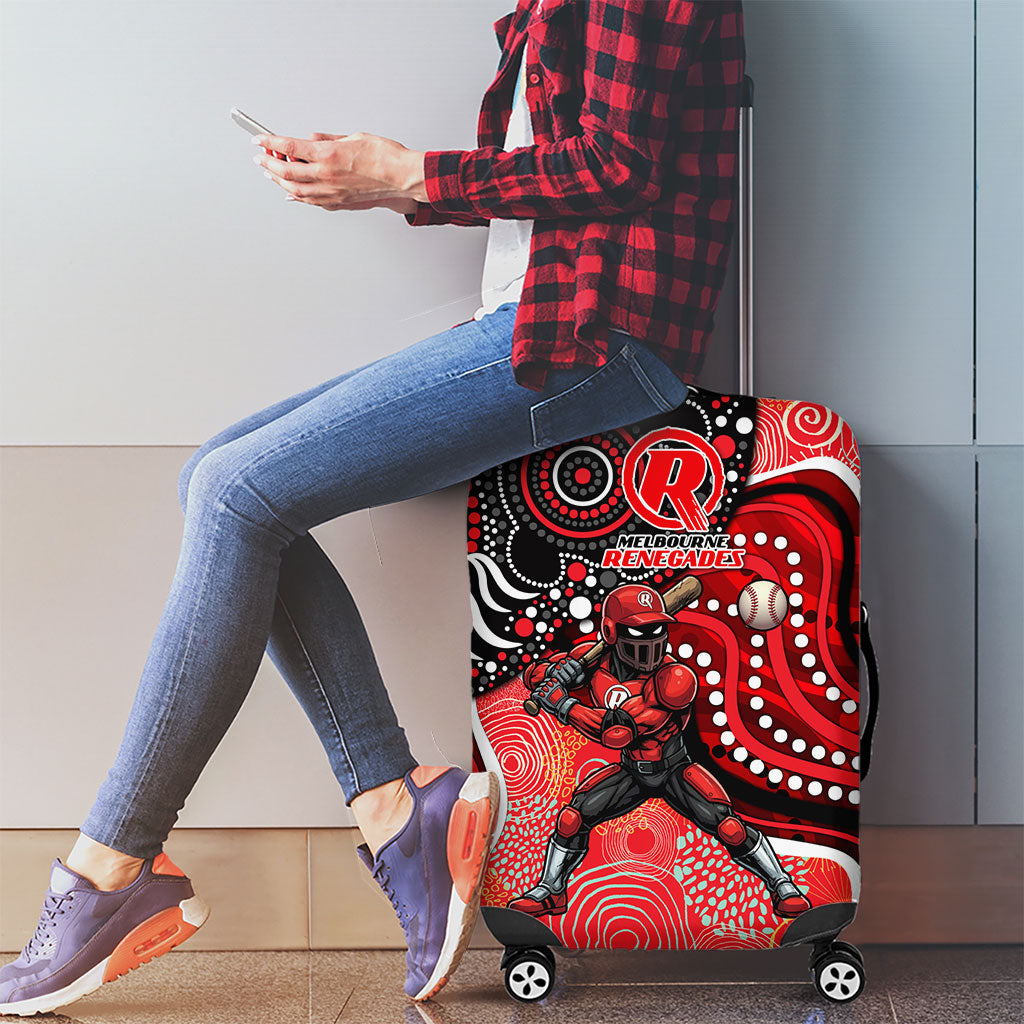Melbourne Renegades Luggage Cover Indigenous Dot Art Superhero Batter Tribal Pattern