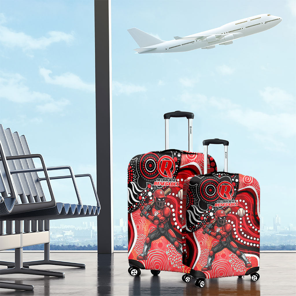 Melbourne Renegades Luggage Cover Indigenous Dot Art Superhero Batter Tribal Pattern