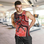 Melbourne Renegades Men Tank Top Indigenous Dot Art Superhero Batter Tribal Pattern