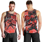 Melbourne Renegades Men Tank Top Indigenous Dot Art Superhero Batter Tribal Pattern