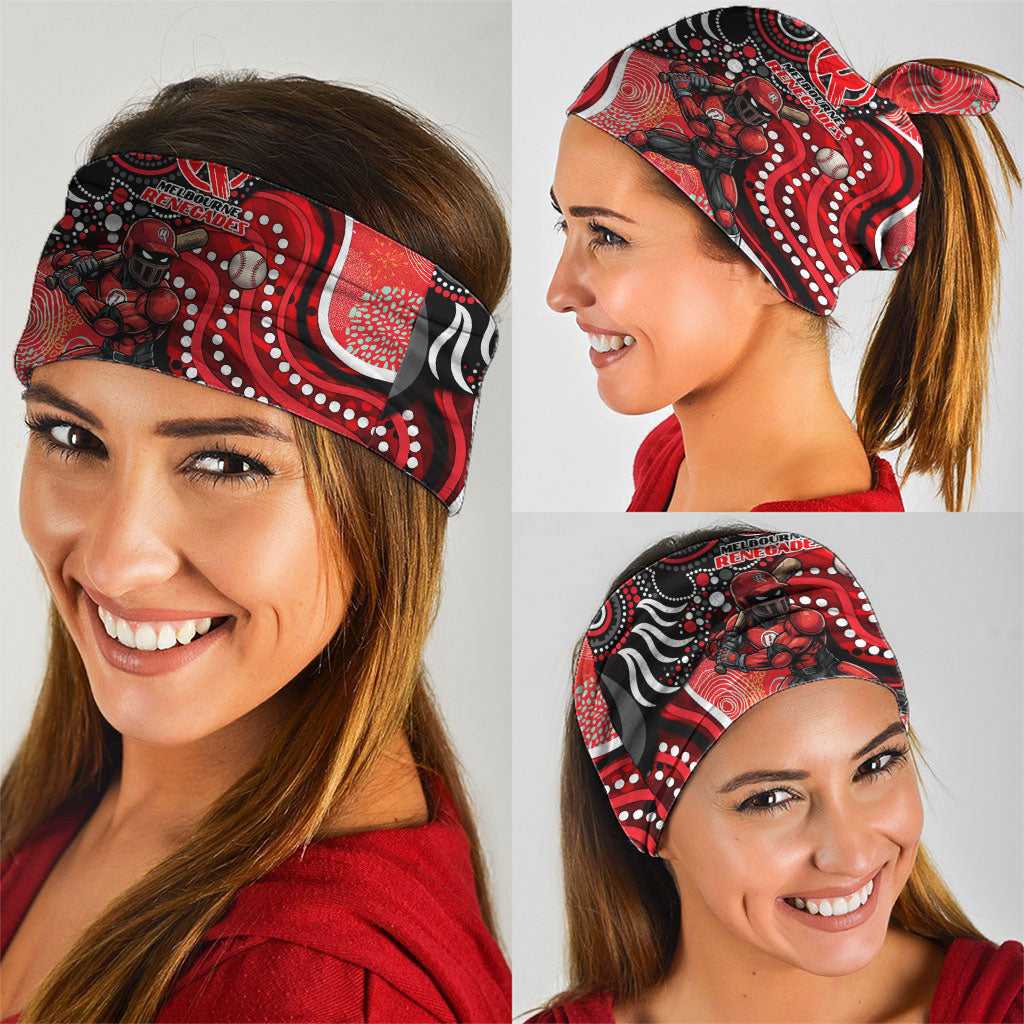 Melbourne Renegades Neck Gaiter Indigenous Dot Art Superhero Batter Tribal Pattern