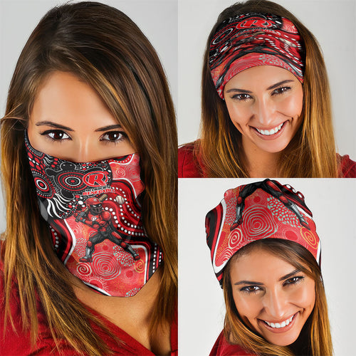 Melbourne Renegades Neck Gaiter Indigenous Dot Art Superhero Batter Tribal Pattern