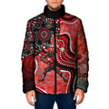 Melbourne Renegades Padded Jacket Indigenous Dot Art Superhero Batter Tribal Pattern