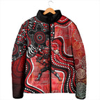 Melbourne Renegades Padded Jacket Indigenous Dot Art Superhero Batter Tribal Pattern