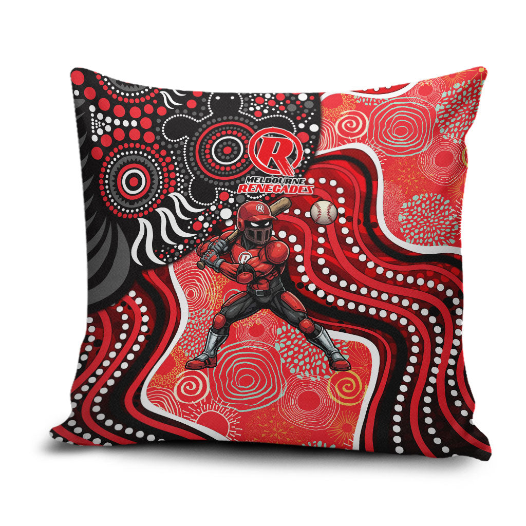 Melbourne Renegades Pillow Cover Indigenous Dot Art Superhero Batter Tribal Pattern