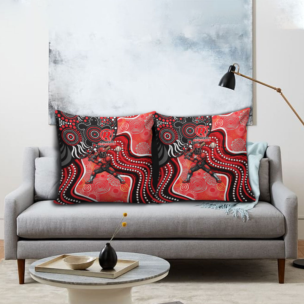 Melbourne Renegades Pillow Cover Indigenous Dot Art Superhero Batter Tribal Pattern