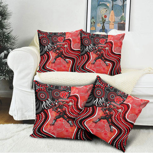 Melbourne Renegades Pillow Cover Indigenous Dot Art Superhero Batter Tribal Pattern