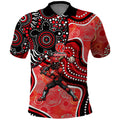 Melbourne Renegades Polo Shirt Indigenous Dot Art Superhero Batter Tribal Pattern