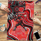 Melbourne Renegades Puzzle Indigenous Dot Art Superhero Batter Tribal Pattern