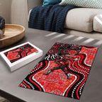 Melbourne Renegades Puzzle Indigenous Dot Art Superhero Batter Tribal Pattern