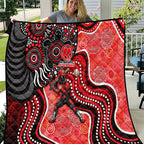 Melbourne Renegades Quilt Indigenous Dot Art Superhero Batter Tribal Pattern