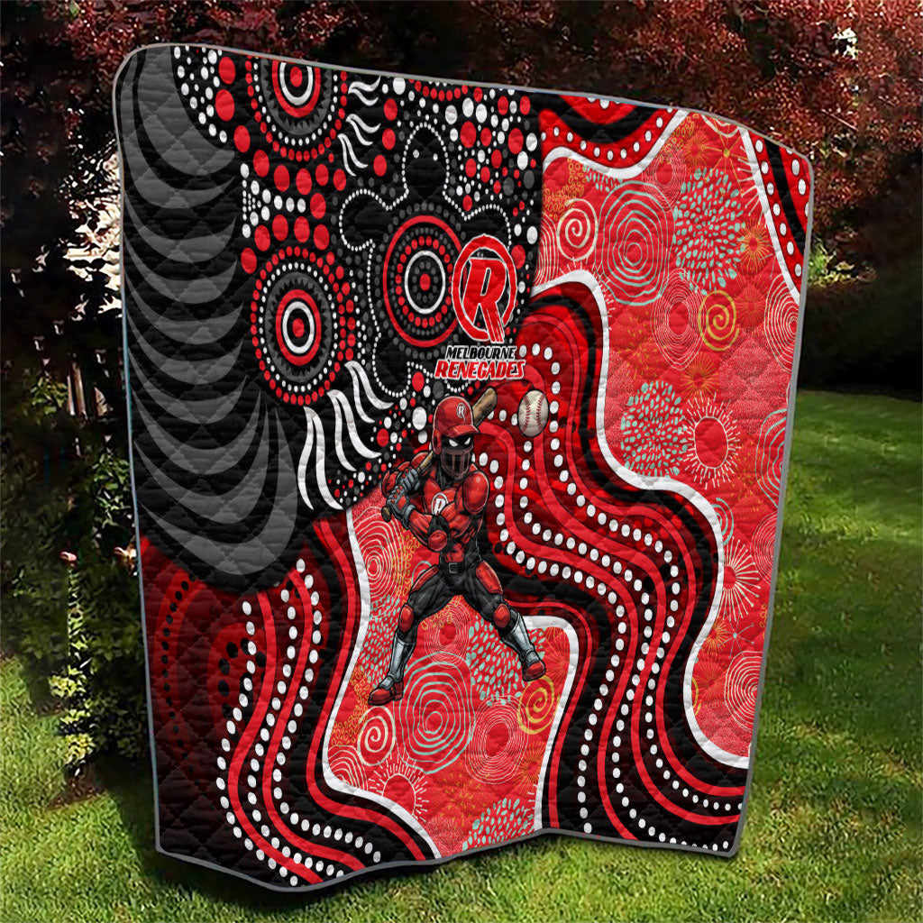 Melbourne Renegades Quilt Indigenous Dot Art Superhero Batter Tribal Pattern