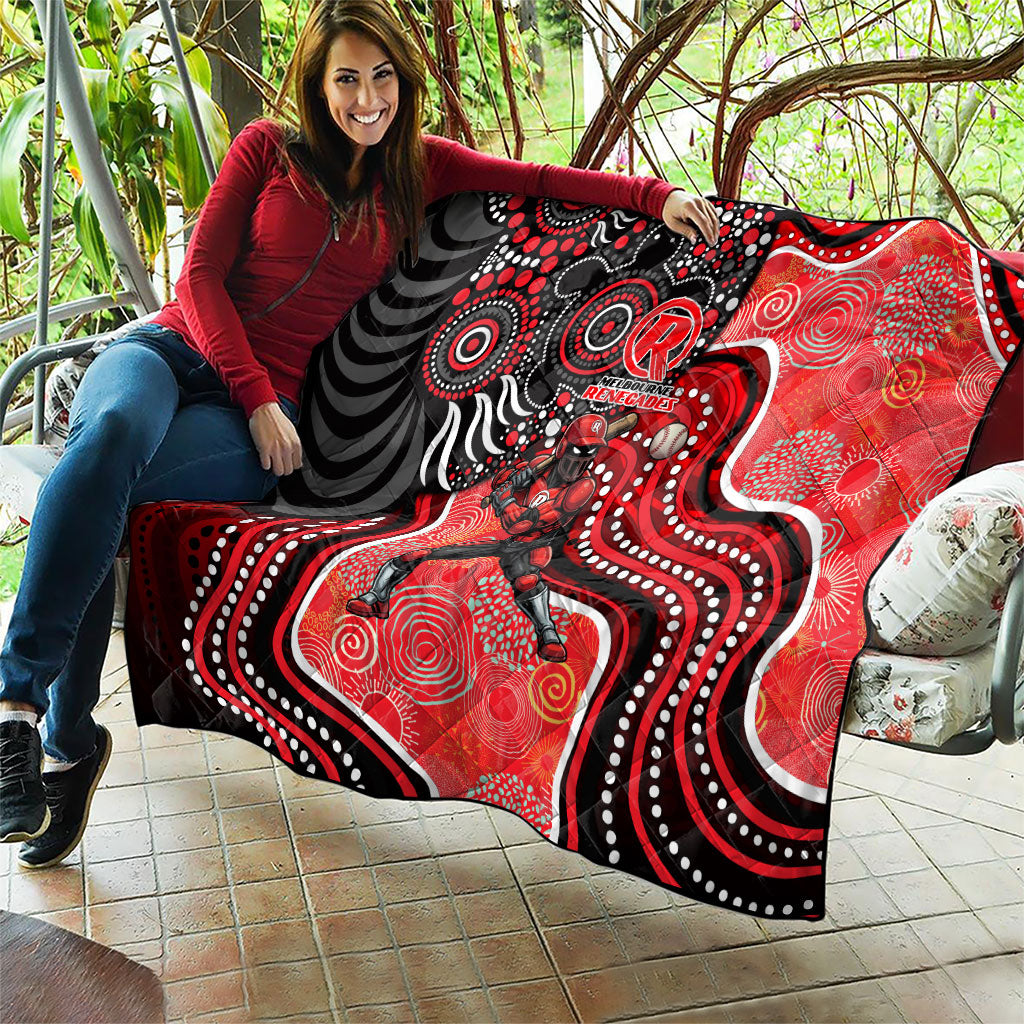 Melbourne Renegades Quilt Indigenous Dot Art Superhero Batter Tribal Pattern