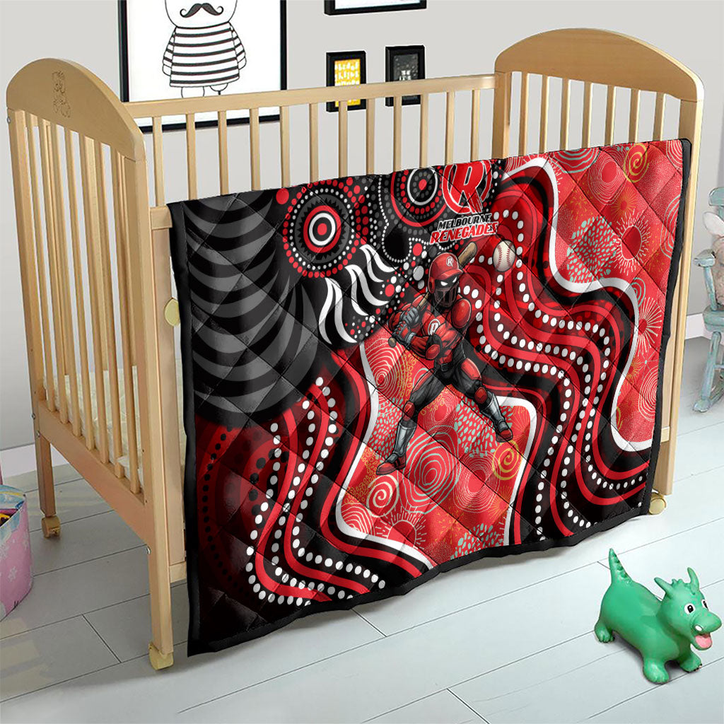 Melbourne Renegades Quilt Indigenous Dot Art Superhero Batter Tribal Pattern