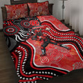 Melbourne Renegades Quilt Bed Set Indigenous Dot Art Superhero Batter Tribal Pattern