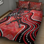 Melbourne Renegades Quilt Bed Set Indigenous Dot Art Superhero Batter Tribal Pattern