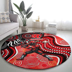 Melbourne Renegades Round Carpet Indigenous Dot Art Superhero Batter Tribal Pattern