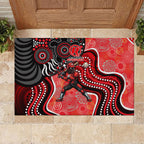 Melbourne Renegades Rubber Doormat Indigenous Dot Art Superhero Batter Tribal Pattern