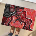 Melbourne Renegades Rubber Doormat Indigenous Dot Art Superhero Batter Tribal Pattern