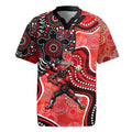 Melbourne Renegades Rugby Jersey Indigenous Dot Art Superhero Batter Tribal Pattern