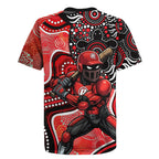 Melbourne Renegades Rugby Jersey Indigenous Dot Art Superhero Batter Tribal Pattern