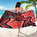 Melbourne Renegades Sarong Indigenous Dot Art Superhero Batter Tribal Pattern