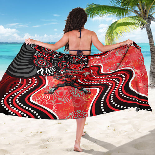 Melbourne Renegades Sarong Indigenous Dot Art Superhero Batter Tribal Pattern