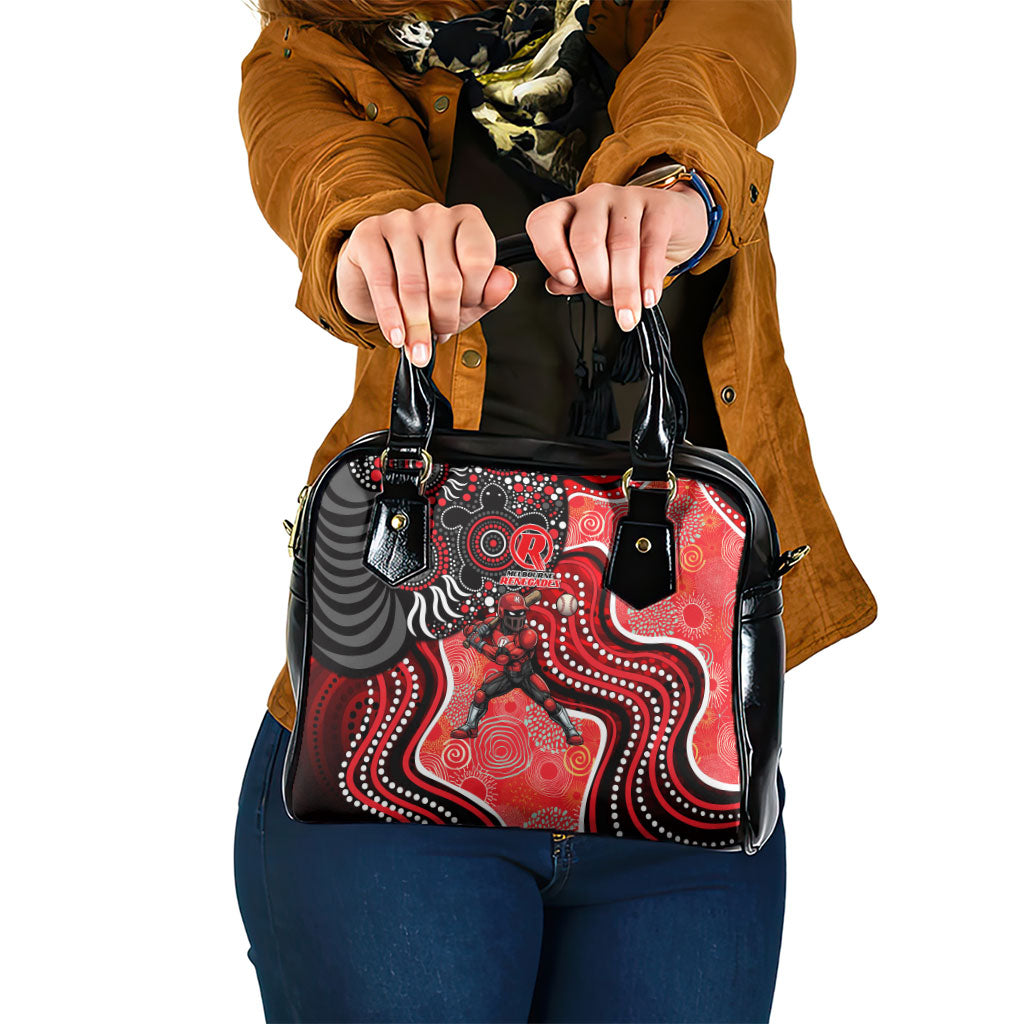 Melbourne Renegades Shoulder Handbag Indigenous Dot Art Superhero Batter Tribal Pattern