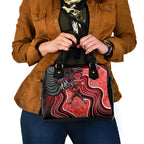 Melbourne Renegades Shoulder Handbag Indigenous Dot Art Superhero Batter Tribal Pattern